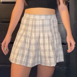 Plaid tennis skirt